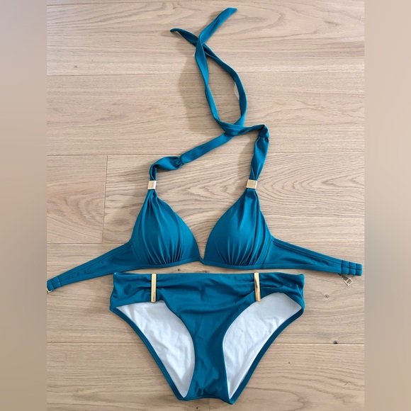 Victoria’s Secret, Swim bikini top and bottom, Emerald Green, Size S/XS - Picture 2 of 9